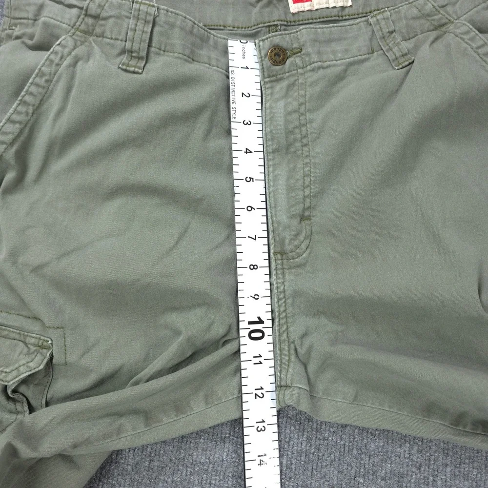 Wrangler Cargo Pants Mens 38X30 Green Regular Taper Stretch Cotton Twill